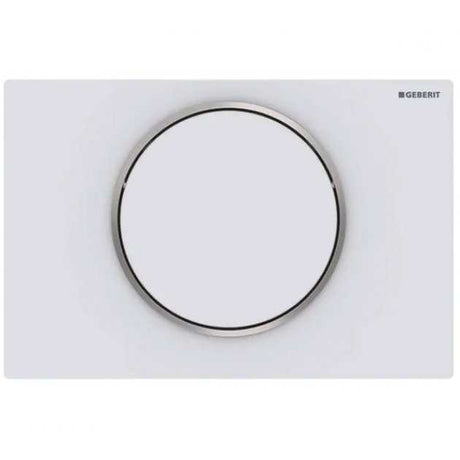 Geberit Sigma10 Modern Rectangular Single Flush Plate - Matt White - 115.758.JT.5