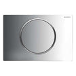 Geberit Sigma10 Modern Rectangular Single Flush Plate - Gloss/Matt Chrome - 115.758.KH.5