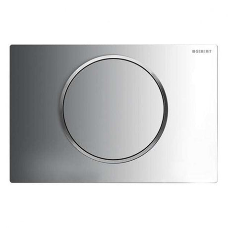 Geberit Sigma10 Modern Rectangular Single Flush Plate - Gloss/Matt Chrome - 115.758.KH.5