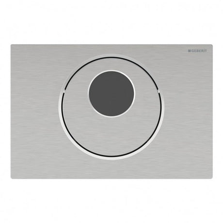 Geberit Sigma10 Battery Operated Dual Flush Plate for Cistern - Steel Brushed - 115.891.SN.6 - TAP 'N' SHOWER