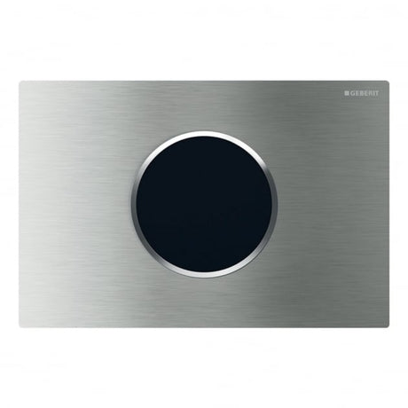 Geberit Sigma10 Mains Operated Touchless and Anti Vandal Flush Plate for Cistern - Brushed Steel - 115.906.SN.6 - TAP 'N' SHOWER