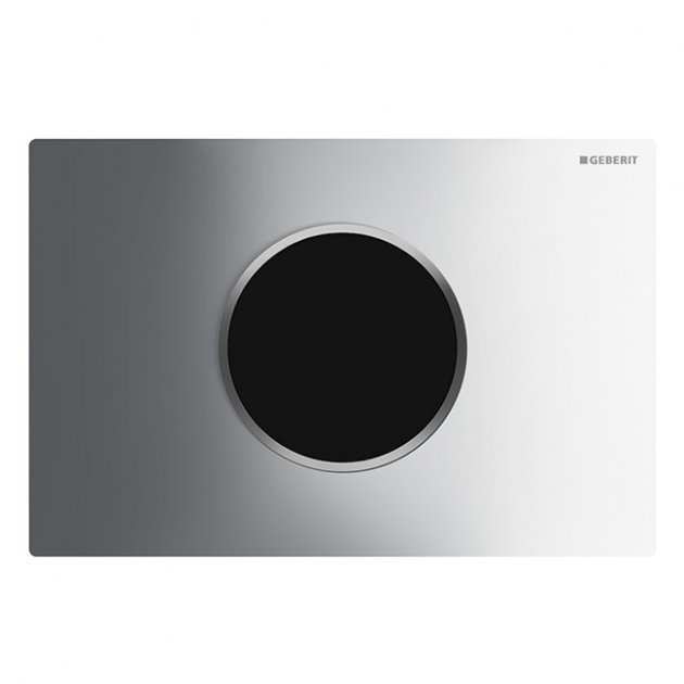 Geberit Sigma10 Modern Mains Operated and Touchless Flush Plate - Chro