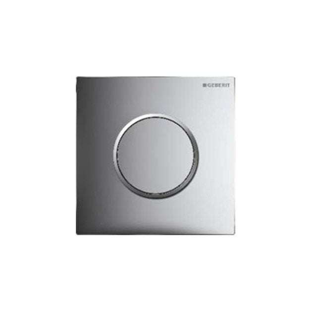 Geberit Sigma10 Contemporary Hytouch Hand Operated Pneumatic Urinal Flushing Control - Chrome - 116.015.KH.1