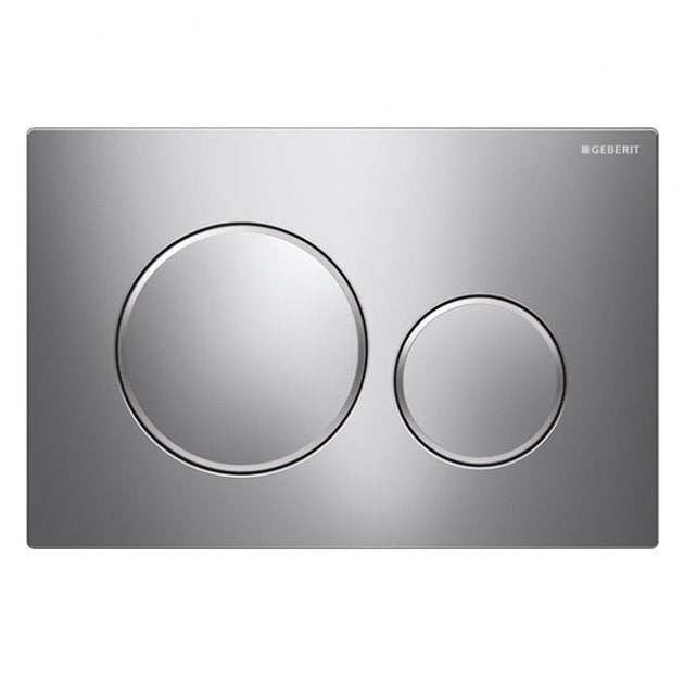 Geberit Sigma20 Modern Dual Flush Plate - Polished Chrome - 115.882.KH