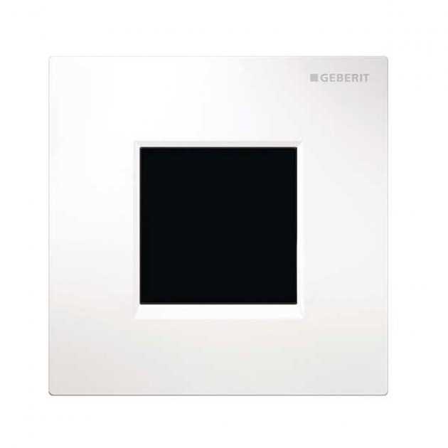 Geberit Sigma30 Modern Urinal Flush Electronic Mains - White/Chrome - 116.027.KJ.1