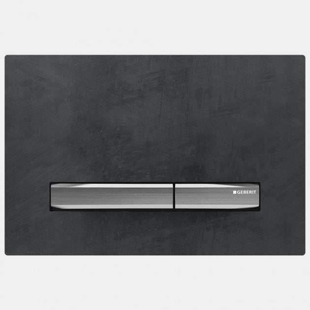 Geberit Sigma50 Modern Rectangular Dual Flush Plate - Mustang Slate - 115.788.JM.2 - TAP 'N' SHOWER
