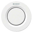 Geberit Type01 Modern Single Flush Plate Button for 120mm and 150mm Concealed Cistern - Alpine White - 116.040.11.1