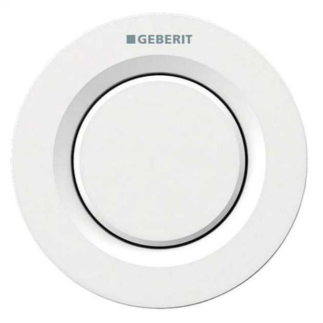 Geberit Type01 Modern Single Flush Plate Button for 120mm and 150mm Concealed Cistern - Alpine White - 116.040.11.1