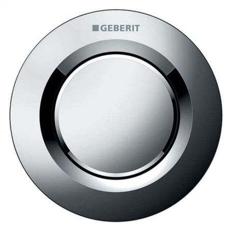 Geberit Type01 Single Round Push Button Flush Plate Button for 80mm Concealed Cistern - Gloss Chrome - 116.041.21.1