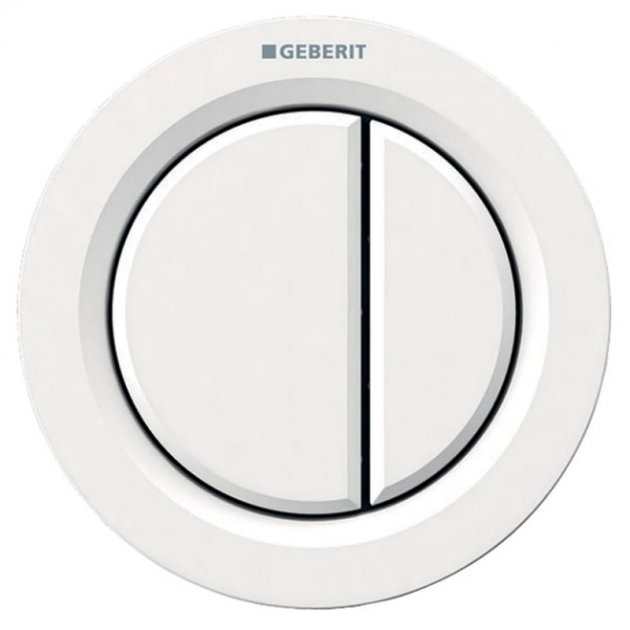 Geberit Type01 Pneumatic Concealed Cistern Dual Flush Button Plate - W