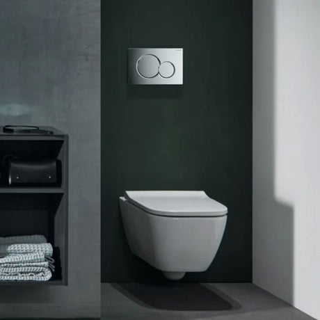 Geberit Smyle 4 - in - 1 Wall Hung Toilet Pack - Rimless - White - 118.349.21.2 - TAP 'N' SHOWER