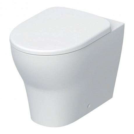 Geberit Selnova Rimless Back to Wall Toilet Pan and Soft Close Seat Pack - White - 502.794.00.1 - TAP 'N' SHOWER