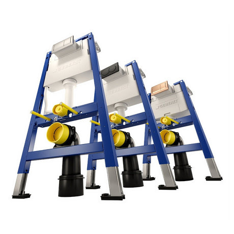 Geberit Alpha Frame and Cistern for Wall - Hung WC 82cm - Blue - 458.033.00.2 - TAP 'N' SHOWER