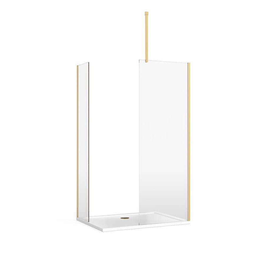 Burlington Glass to Ceiling Bracing Bar 600mm - Gold - BUCEILBRACEGO - TAP 'N' SHOWER