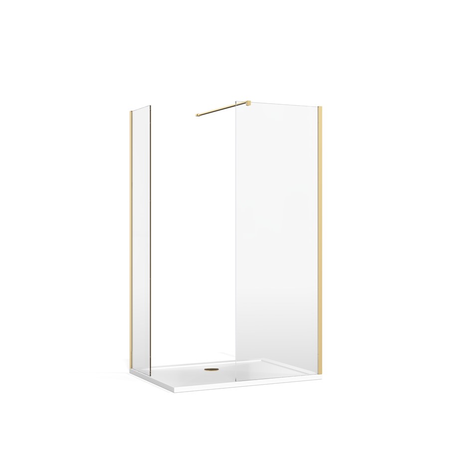 Burlington Glass to Wall Brace - Gold - BUBRACEGO - TAP 'N' SHOWER