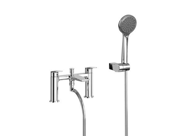 Britton Greenwich 2TH Bath Shower Mixer - Chrome - GRE.113CP - TAP 'N' SHOWER