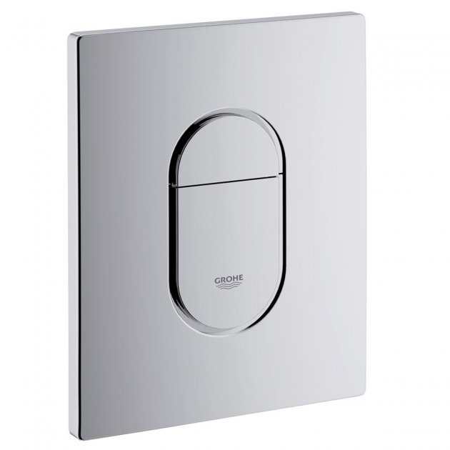 Grohe Arena Modern Cosmopolitan Dual Flush Plate - Chrome - 38844000