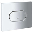 Grohe Arena Horizontal Dual Button Flush Plate - Chrome - 38858000