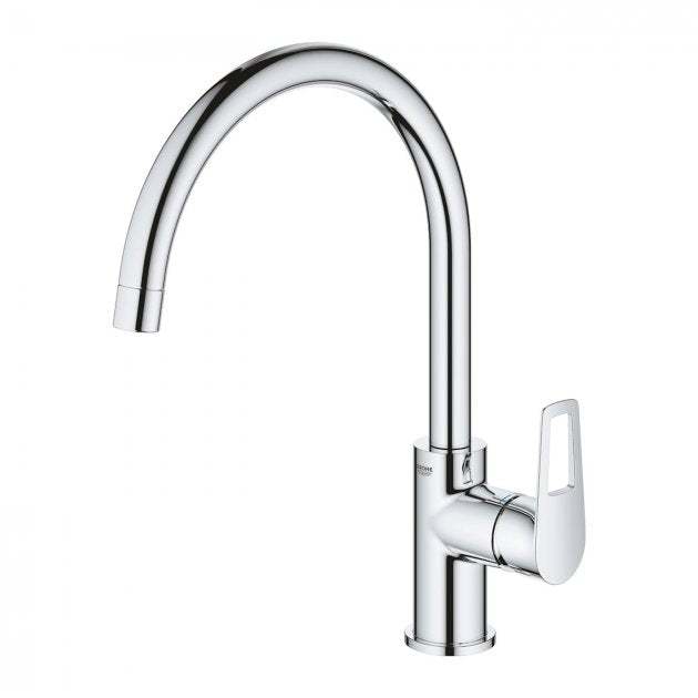 Grohe Bauloop Modern Kitchen Sink Mixer Tap - Chrome - 31368001 - TAP 'N' SHOWER