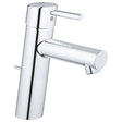 Grohe Concetto Pop Up Waste Modern Basin Mixer M-Size Tap - Chrome - 23450001