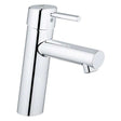 Grohe Concetto Modern Single Lever M-Size Basin Mixer Tap - Chrome - 23451001