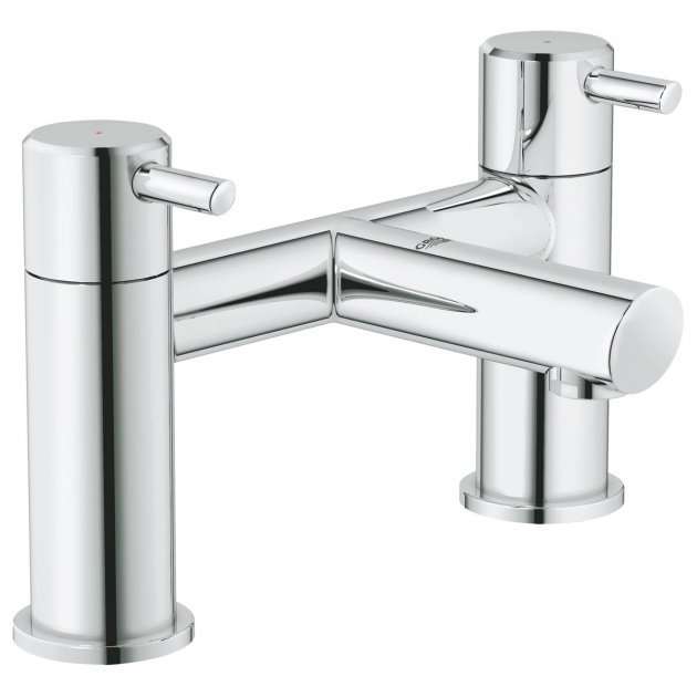 Grohe Concetto Pillar Mounted Round Bath Filler Tap - Chrome - 2510200