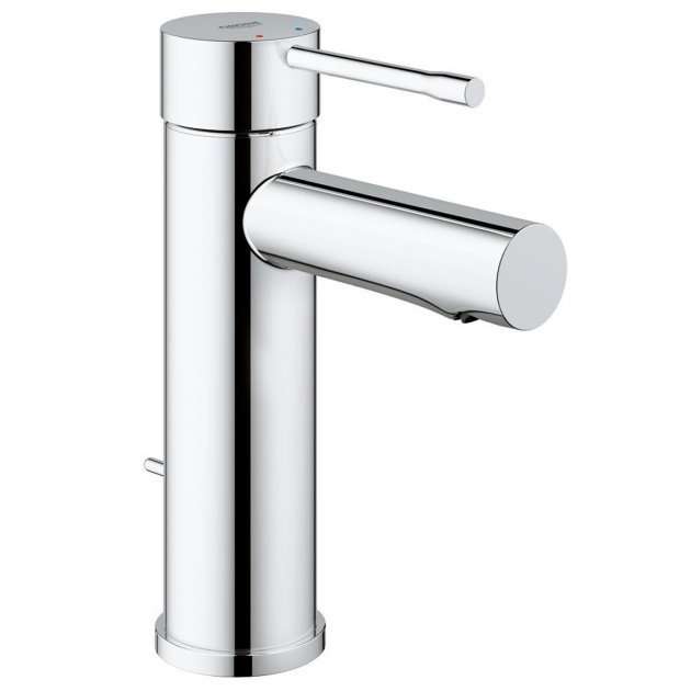Grohe Essence Modern Pop Up Waste Basin Mixer Tap - Chrome - 32898001 - TAP 'N' SHOWER