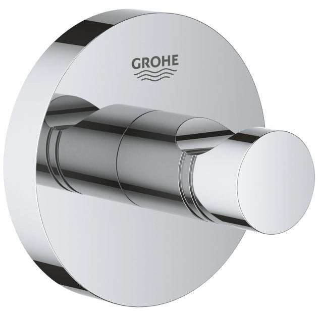 Grohe Essentials Modern Wall Mounted Robe Hook - Chrome - 40364001