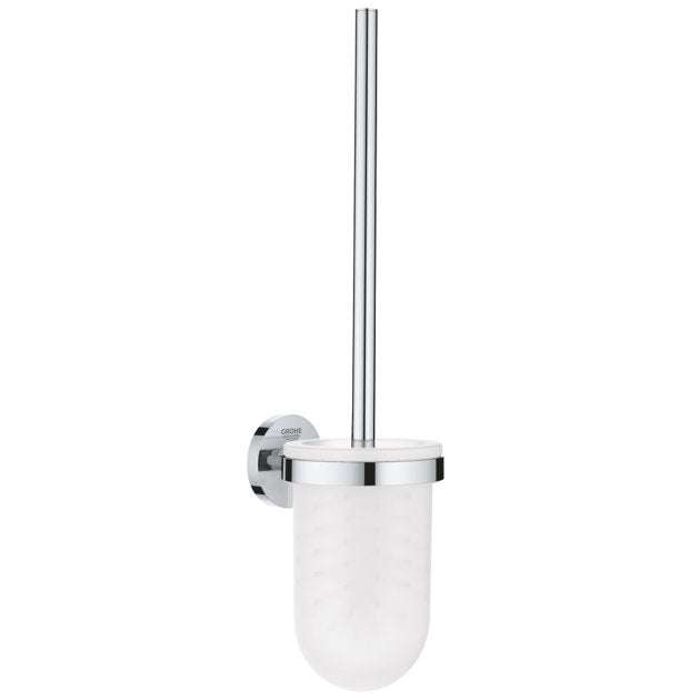 Grohe Essentials Wall Mounted Toilet Brush Set - Chrome - 40374001