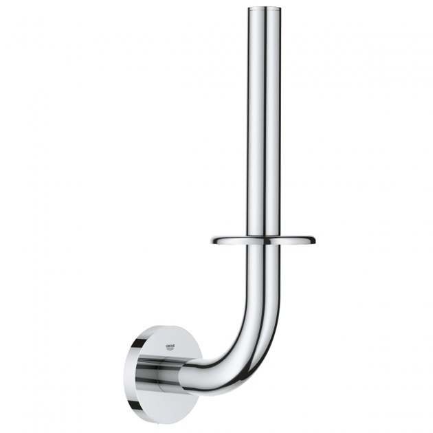 Grohe Essentials Wall Mounted Spare Toilet Paper Holder - Chrome - 40385001 - TAP 'N' SHOWER