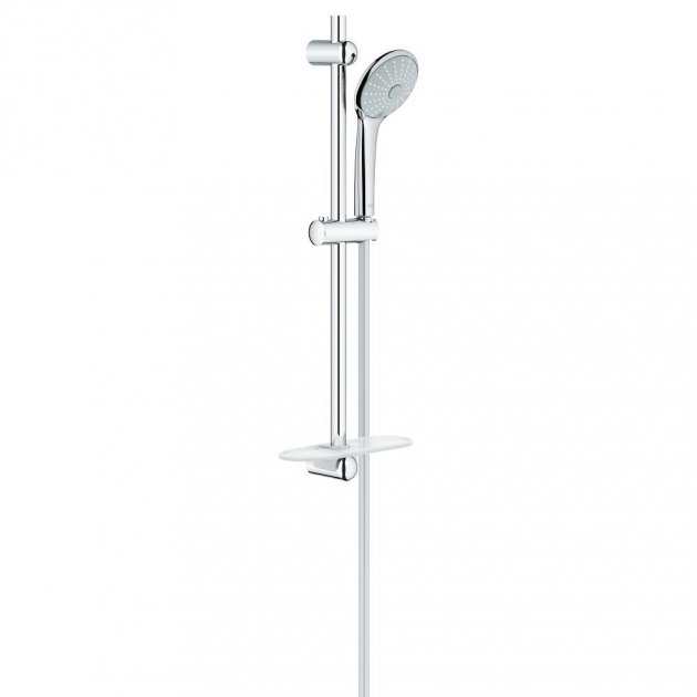 Grohe Euphoria Modern 3 Sprays Pattern Eco Shower Kit 600mm Rail - Chrome - 27243001 - TAP 'N' SHOWER