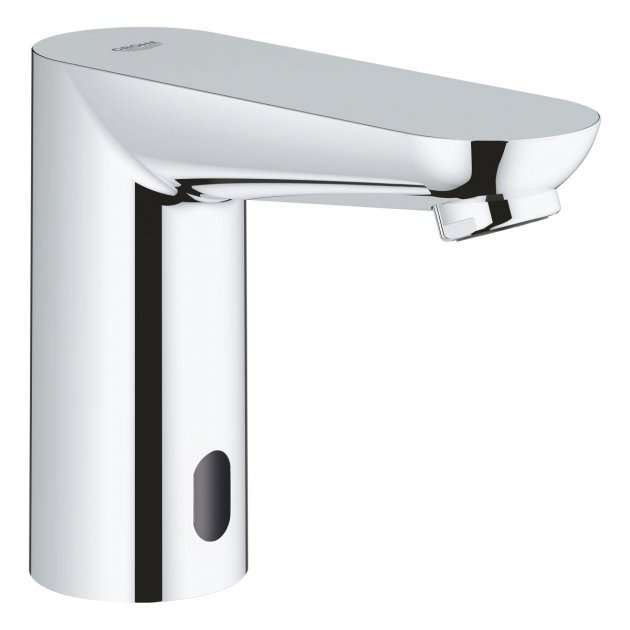 Grohe Euroeco Modern chrome infrared electronic basin tap with sleek design