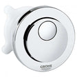 Grohe Circle Dual Flush Round Push Button Actuation with Eco Button - Chrome - 39056000