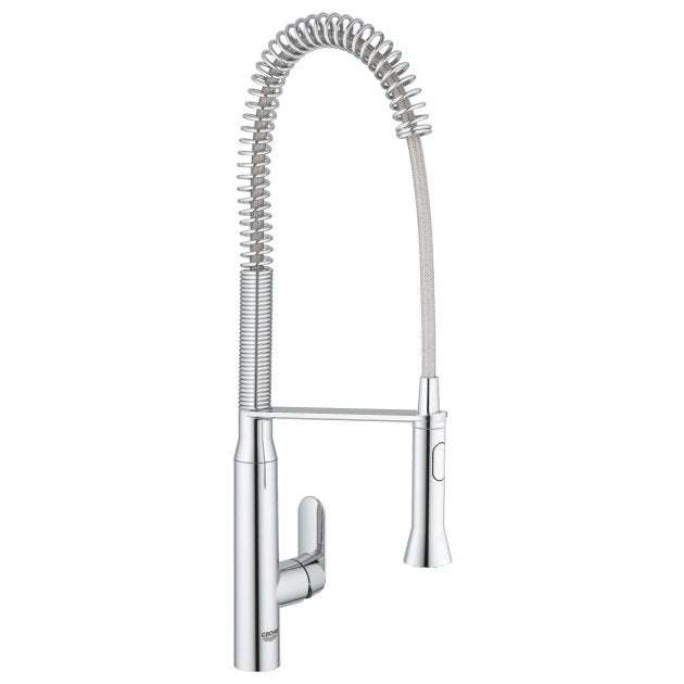 Grohe Single Lever Kitchen Sink Mixer Tap with Pull-out Spout - Chrome