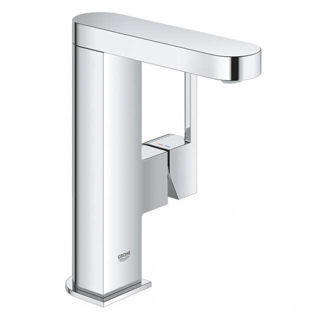 Grohe Plus Modern Push Open Pop - Up Waste M - Size Basin Mixer Tap - Chrome - 23872003 - TAP 'N' SHOWER