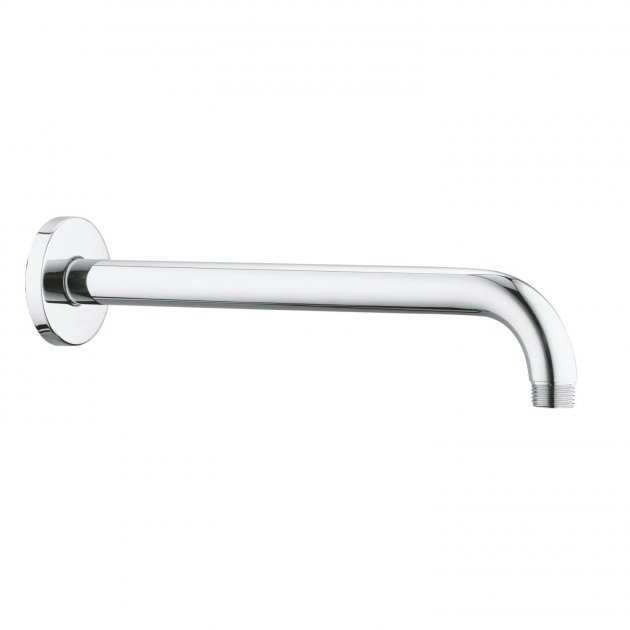 Grohe Rainshower Modern Wall Mounted Shower Arm 286mm Length - Chrome - 28576000