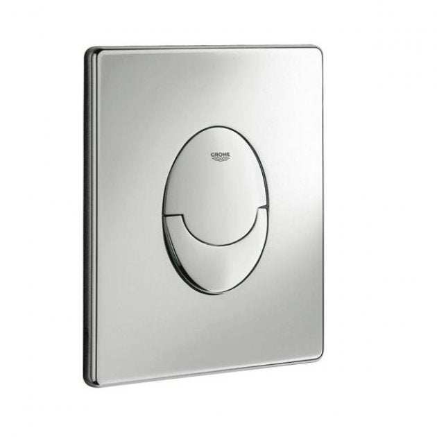 Grohe Skate Air Rectangular Dual Button Flush Plate Portrait - Chrome