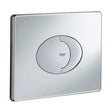 Grohe Skate Air Landscape Dual Button Flush Plate - Chrome - 38506000