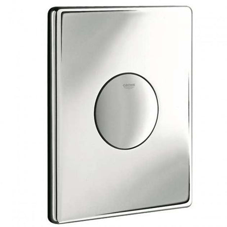 Grohe Skate Wall Mounted Pneumatic Single Flush Plate - Chrome - 38573000