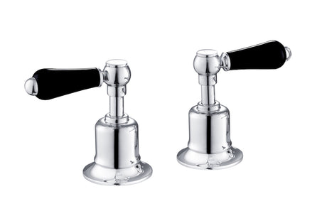 JTP Grosvenor Black Lever Panel Valves 3/4 - Chrome - GB85809