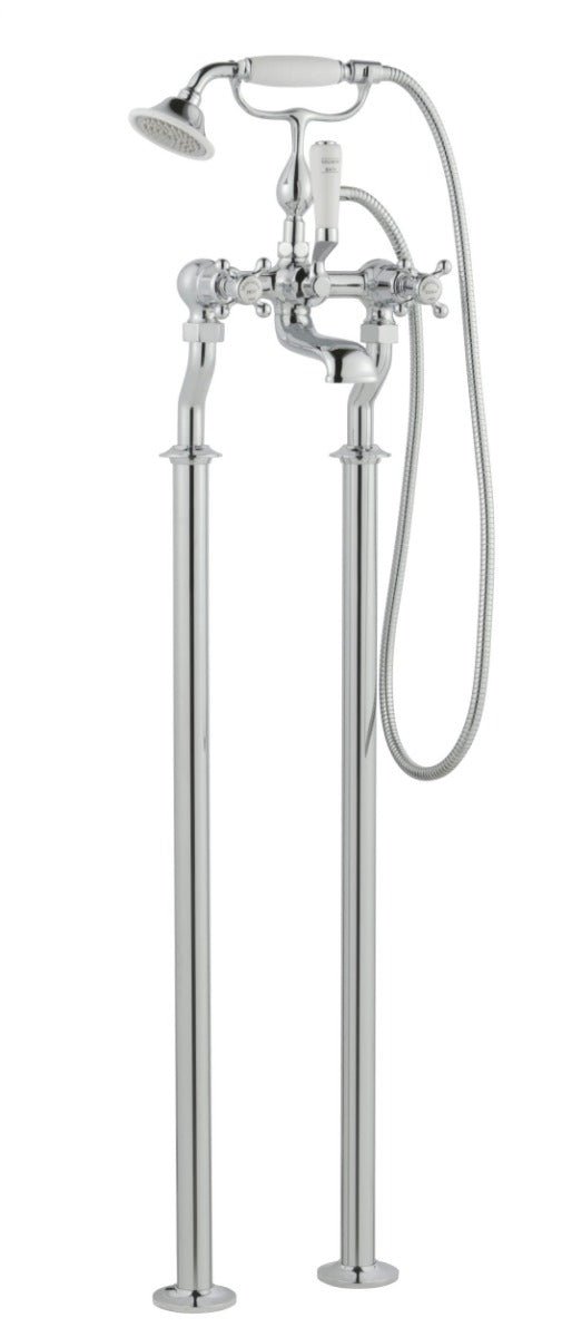 JTP Grosvenor Freestanding Bath Shower Mixer With Kit - chrome - 76275FS - TAP 'N' SHOWER