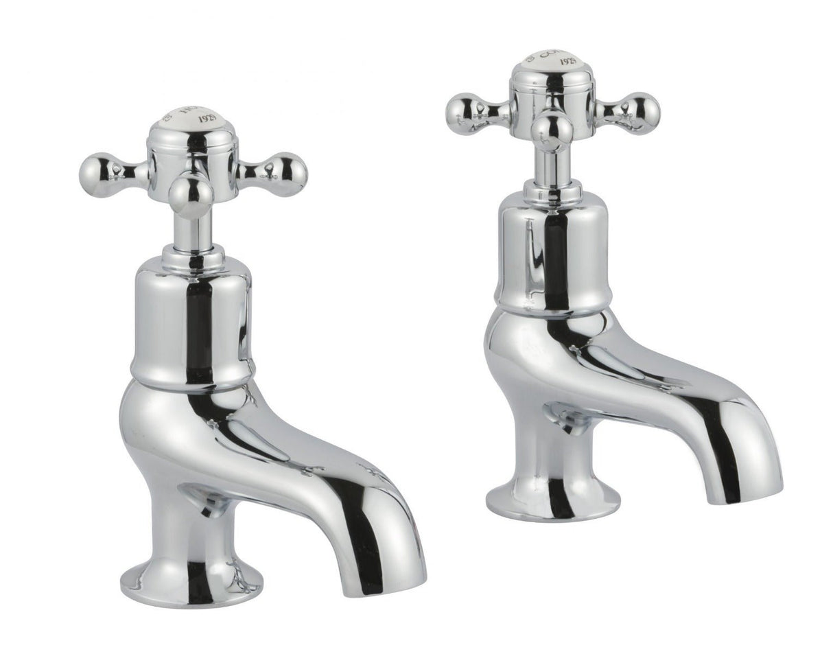 JTP Grosvenor Cross Bath Taps - Chrome - 76015 - TAP 'N' SHOWER