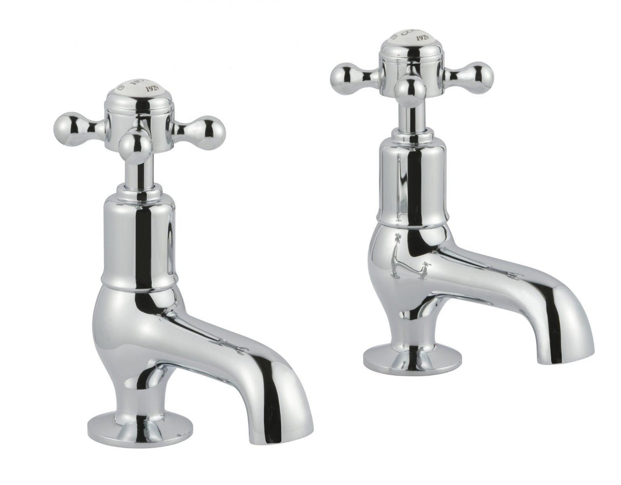 JTP Grosvenor Cross Cloakroom Basin Taps - Chrome - 76025 - TAP 'N' SHOWER