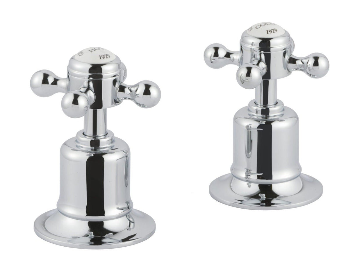 JTP Grosvenor Cross Panel Valves - Chrome - 76809 - TAP 'N' SHOWER