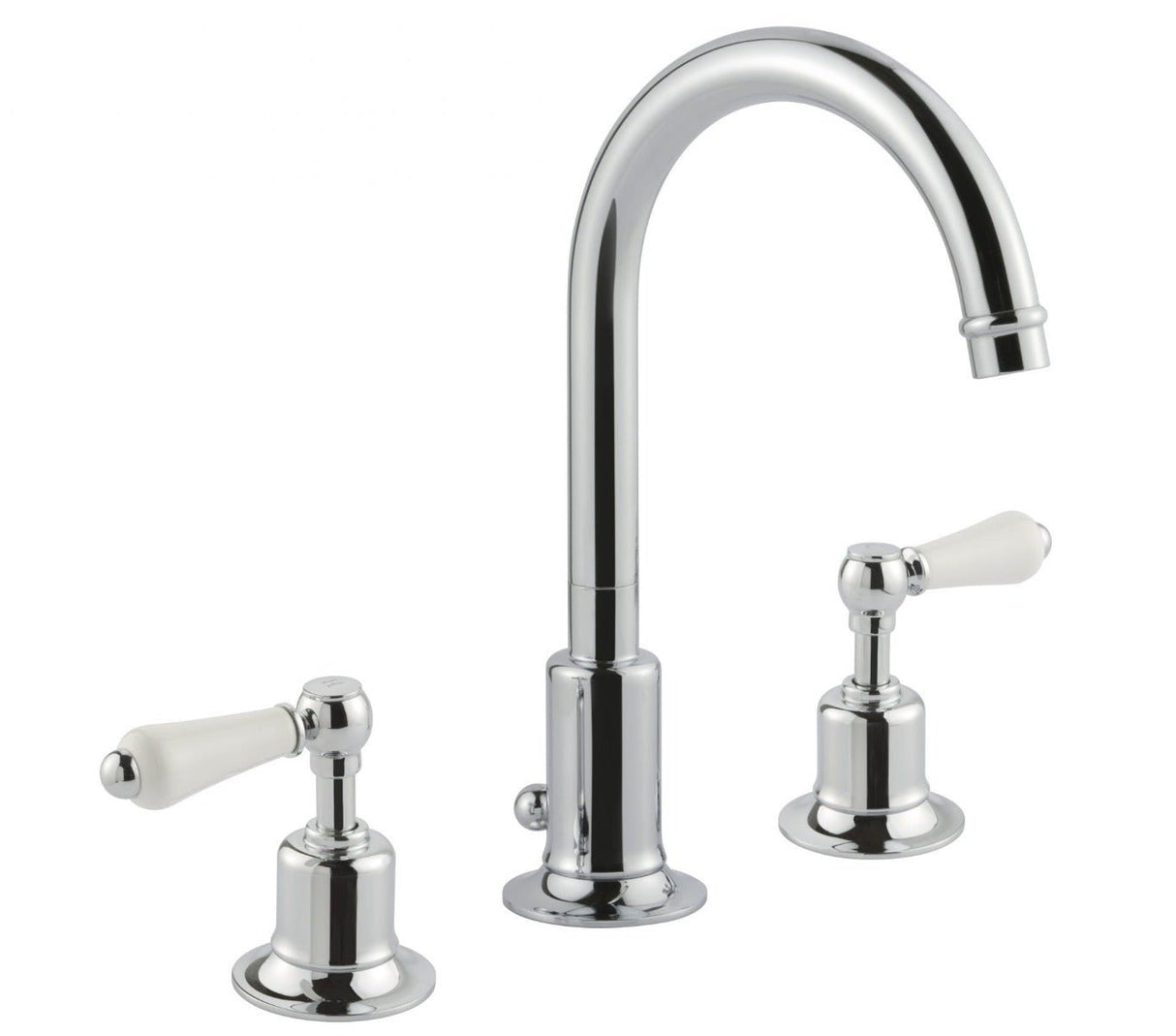 JTP Grosvenor Lever 3 Hole Basin Mixer - Chrome - 85191 - TAP 'N' SHOWER