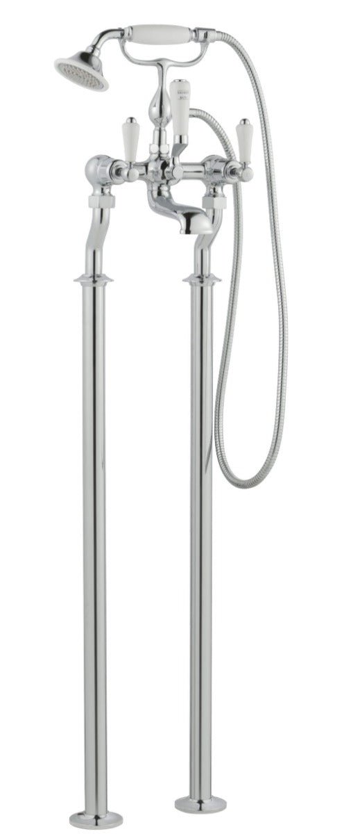 JTP Grosvenor Lever Floor Standing Bath Shower Mixer - Chrome - 85275FS - TAP 'N' SHOWER