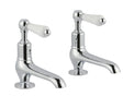 JTP Grosvenor Lever Long Nose Basin Taps - Chrome - 85011