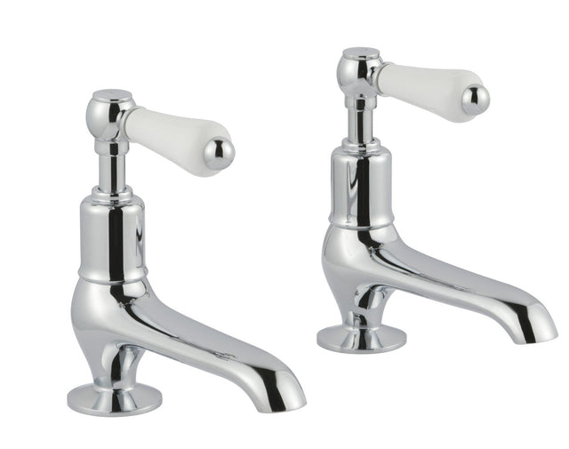 JTP Grosvenor Lever Long Nose Basin Taps - Chrome - 85011
