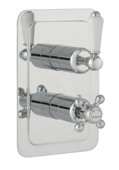 JTP Grosvenor Lever Thermostatic 1 Outlet Shower Valve - Chrome - 85651