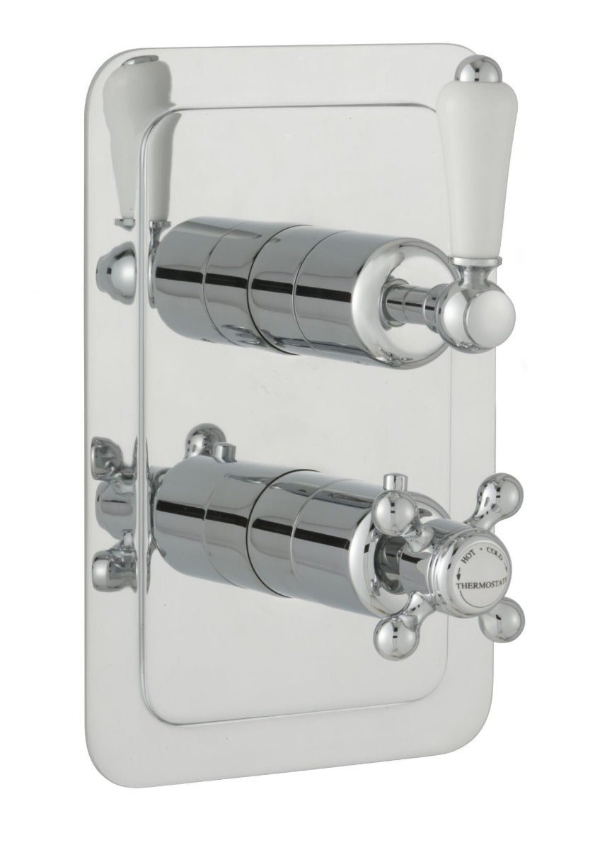 JTP Grosvenor Lever Thermostatic 1 Outlet Shower Valve - Chrome - 85651 - TAP 'N' SHOWER